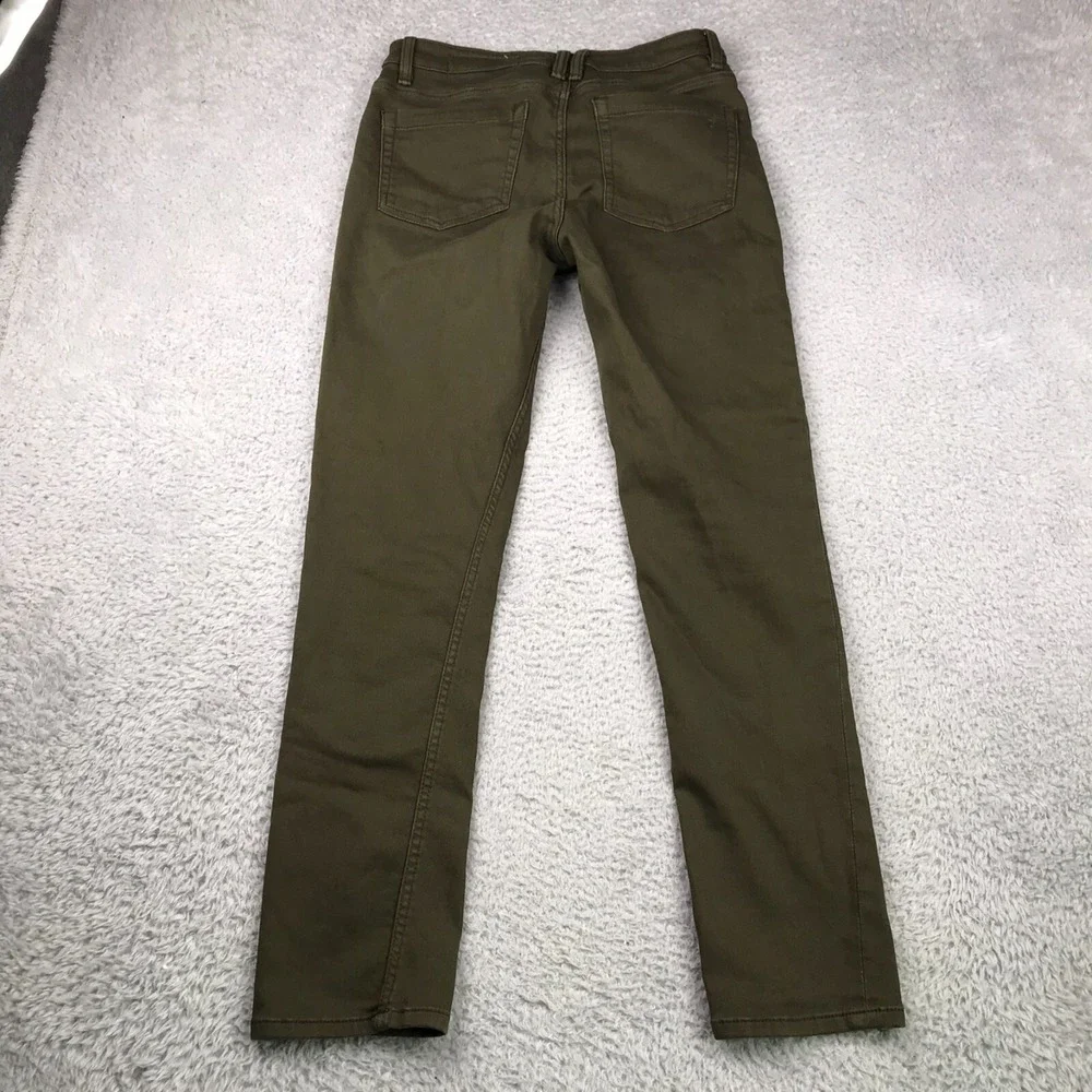 The Perfect Jean NYC Denkahki Mens 29 (30x29) Green Slim Fit Stretch Chino Pants